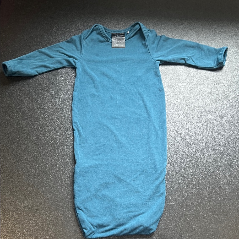 Little Sleepies Cozy Teal Newborn Gown